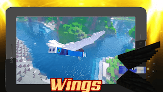 Minecraft के लिए विंग्स मॉड स्क्रीनशॉट 4