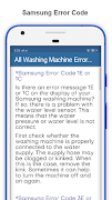 All Washing Machine Error Code imagem de tela 3