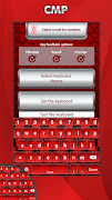Red Keyboard Theme اسکرین شاٹ 2