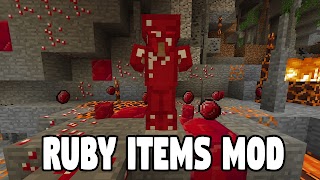 Ruby Items Mod Minecraft PE الملصق