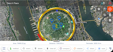 GPS Map & Place Search Compass captura de pantalla 7