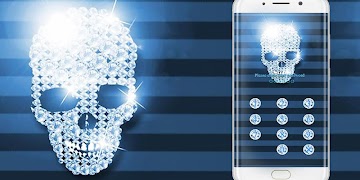 برنامه‌نما Diamond Skull Theme – AppLock عکس از صفحه