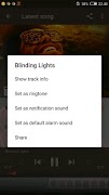 The Weeknd - Blinding Lights poster