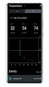 برنامه‌نما wyze temperature sensor عکس از صفحه