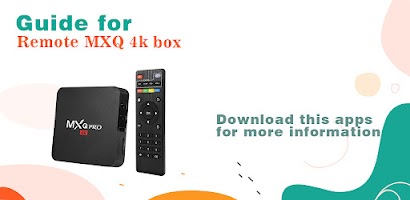 Remote MXQ 4k box Instructions poster