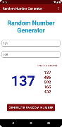 Random Number Generator syot layar 2