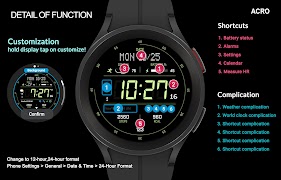 ACRO Enegy Fit Rev watchface ảnh chụp màn hình 3