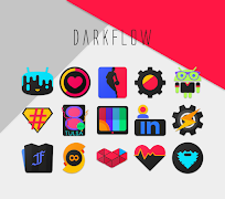 DarkFlow - Icon Pack स्क्रीनशॉट 2