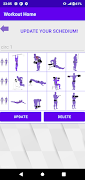 5 Schermata WORKOUT HOME