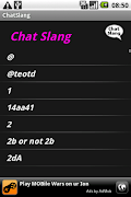 Chat Slang الملصق