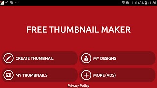 Free Thumbnail Maker 2021 پوسٹر