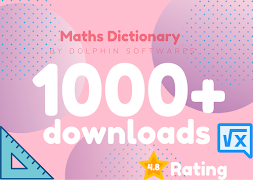 Maths Dictionary: 1400+ maths  poster