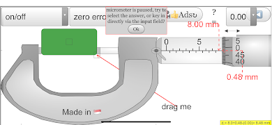 Micrometer Simulator captura de pantalla 3