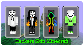 Hacker Skin Minecraft PE پوسٹر