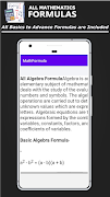 All Maths Formulas app Offline screenshot 1