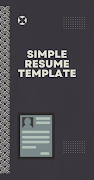 Simple Resume Template screenshot 5