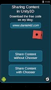 Poster Sharing Content (Unity3D demo)