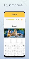 Word puzzle game: animal, fruit & countries الملصق