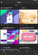 برنامه‌نما Dribbble عکس از صفحه