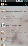 برنامه‌نما Childcare Tips عکس از صفحه
