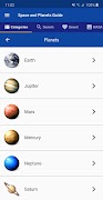 برنامه‌نما Space and Planets Guide عکس از صفحه