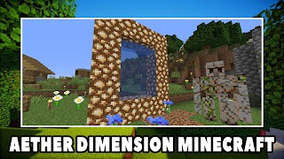 Aether Dimension Minecraft Mod پوسٹر