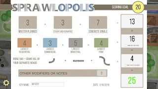 پوستر Sprawlopolis Score Tracker