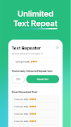 برنامهنما Text Repeater عکس از صفحه