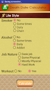 Death Date Calculator Clock Li screenshot 1