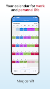پوستر Megashift Shift Work Calendar