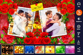 Romantic Love Dual Photo Frame 截图 1