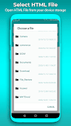 برنامه‌نما HTML Viewer & HTML Reader عکس از صفحه