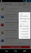 System app remover اسکرین شاٹ 1