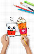 Draw Cute Drinks & Juices Step পোস্টার
