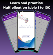 Multiplication Table, Math App Cartaz