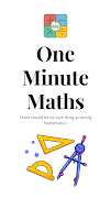1 Schermata One Minute Math – Fun & Fast