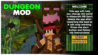 پوستر Dungeons Mod for Minecraft PE