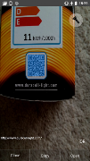 برنامه‌نما QR reader عکس از صفحه
