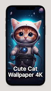 Cute Cat Wallpaper 4K captura de pantalla 1