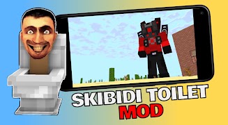 Skibidi Toiletten Mod MCPE Plakat