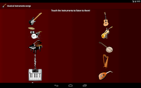 برنامه‌نما Instrument songs عکس از صفحه