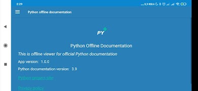 Python documentation offline スクリーンショット 4