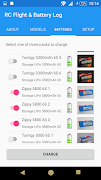 RC Flight and Battery Log capture d'écran 1
