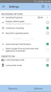 برنامه‌نما Sensor Data عکس از صفحه