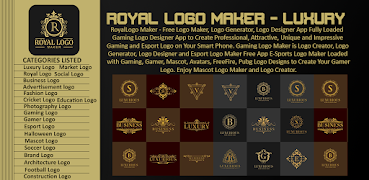 Royal Logo Maker - Luxury Logo poster
