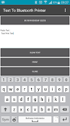 Text To Bluetooth Printer スクリーンショット 1