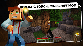 Realistic Torch: Minecraft Mod Plakat