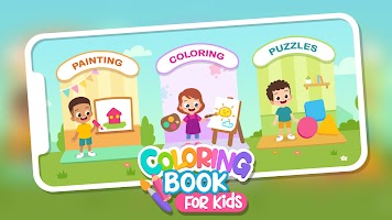 Coloring Book For Kids Poster
