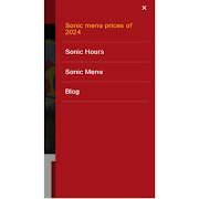 Sonic Menu captura de pantalla 1