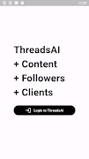 ThreadsAI: Write Viral Content Cartaz